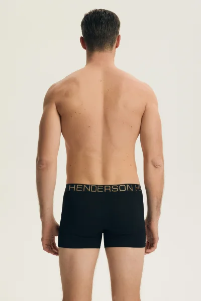 2 PACK boxerky Nice - Béžovo-černá