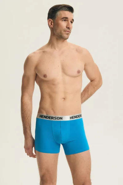 2 PACK boxerky Bow - Tmavěmodrá-modrá