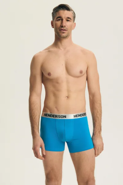 2 PACK boxerky Bow - Tmavěmodrá-modrá