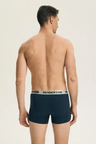 2 PACK boxerky Bow - Tmavěmodrá-modrá