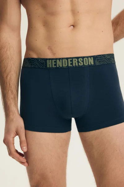 2 PACK boxerky Lap - Zeleno-tmavěmodrá