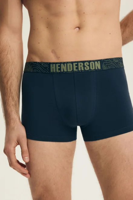 2 PACK boxerky Lap - Zeleno-tmavěmodrá