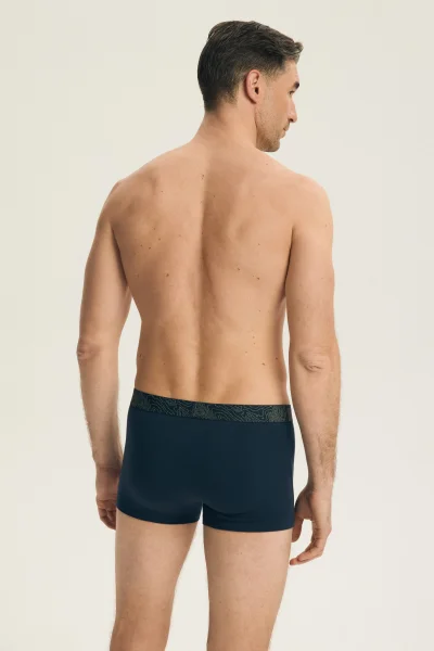 2 PACK boxerky Lap - Zeleno-tmavěmodrá