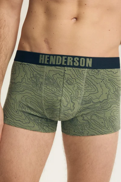 2 PACK boxerky Lap - Zeleno-tmavěmodrá