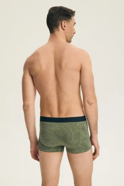 2 PACK boxerky Lap - Zeleno-tmavěmodrá