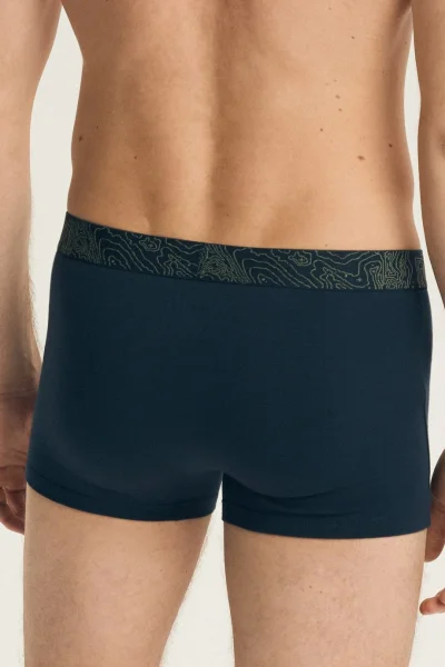 2 PACK boxerky Lap - Zeleno-tmavěmodrá