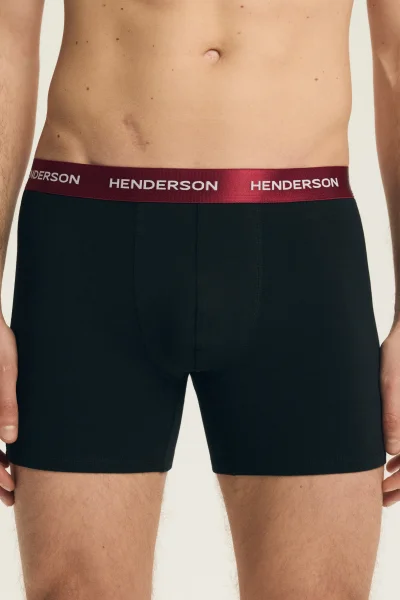 3 PACK boxerky Bot - Černo-barevná