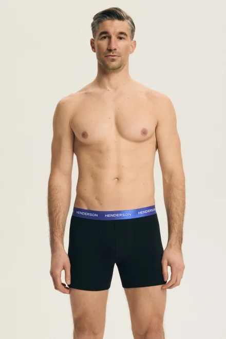 3 PACK boxerky Bot - Černo-barevná