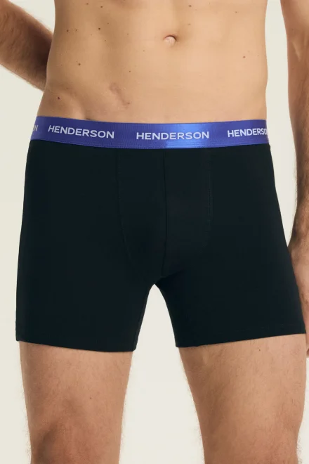 3 PACK boxerky Bot - Černo-barevná