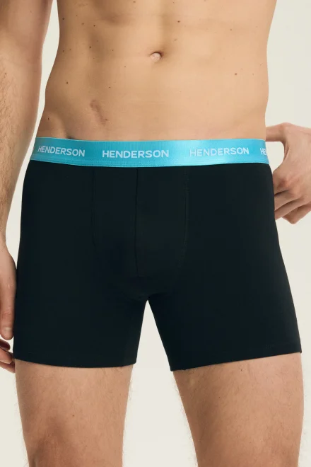 3 PACK boxerky Bot - Černo-barevná