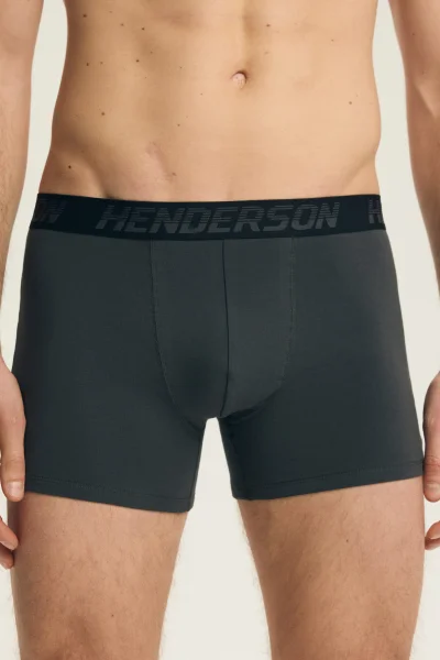 3 PACK boxerky Bench - Černo-šedo-tmavá