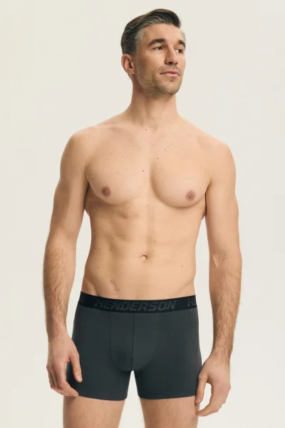 3 PACK boxerky Bench - Černo-šedo-tmavá