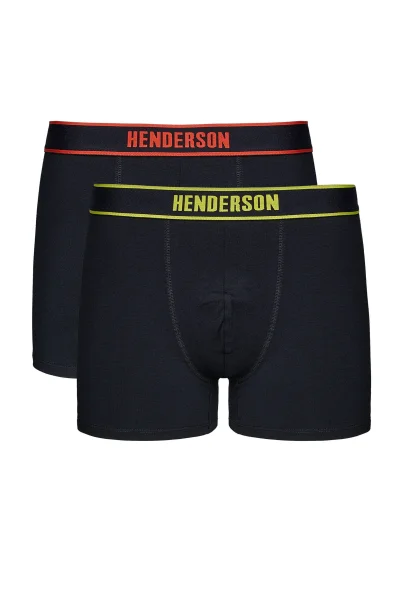 2 PACK boxerky Bee - Černo-barevná