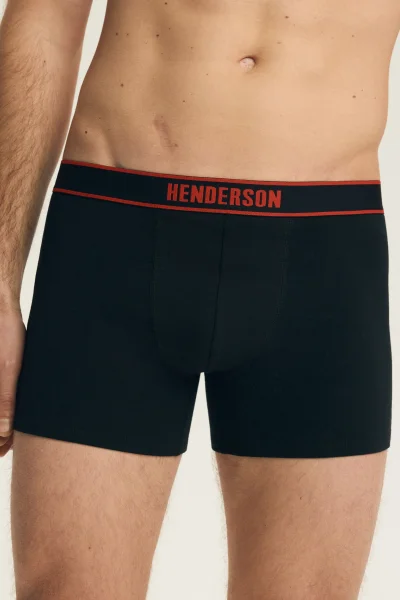 2 PACK boxerky Bee - Černo-barevná