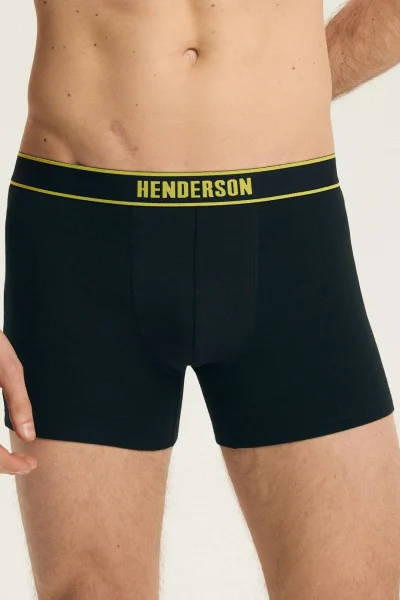 2 PACK boxerky Bee - Černo-barevná