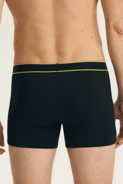 2 PACK boxerky Bee - Černo-barevná