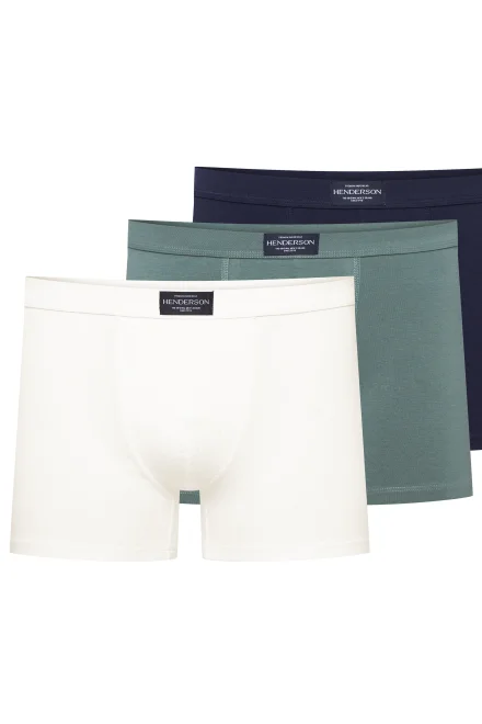 Pánské boxerky Main 42971 - 3 PACK - Zeleno-bílá