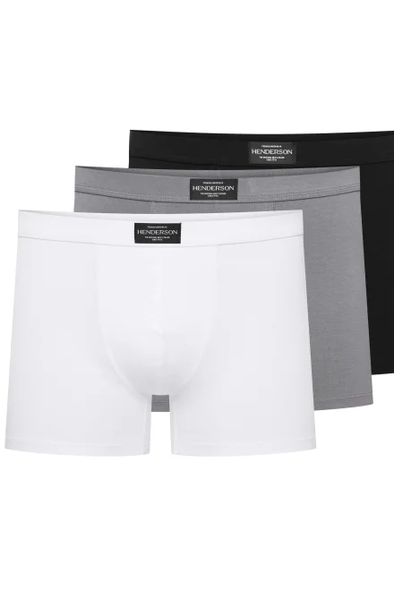 Pánské boxerky Main 42971 - 3 PACK - Bílo-šedá