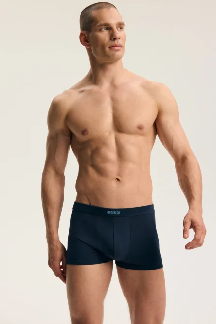 2 PACK boxerky Fur - krátká nohavička - Tmavěmodrá-modrá