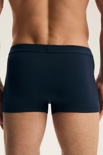 2 PACK boxerky Fur - krátká nohavička - Tmavěmodrá-modrá