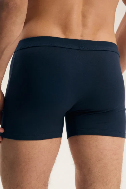 2 PACK boxerky Fur - bavlna - Tmavěmodrá-modrá