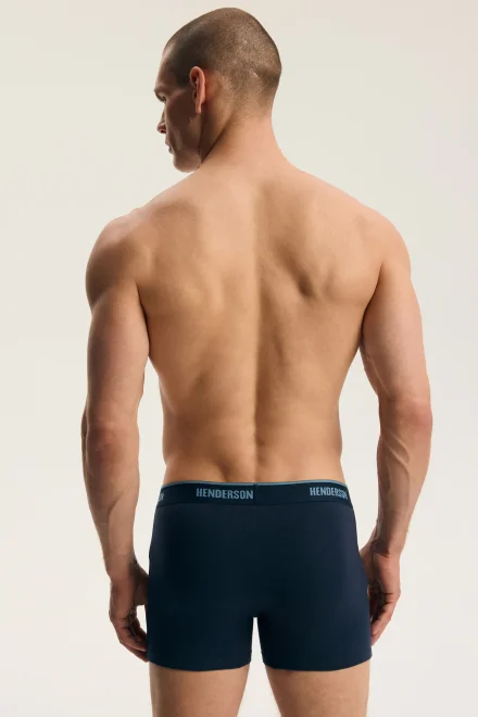 2 PACK boxerky Brex - bavlna - Tmavomodrá - modrá