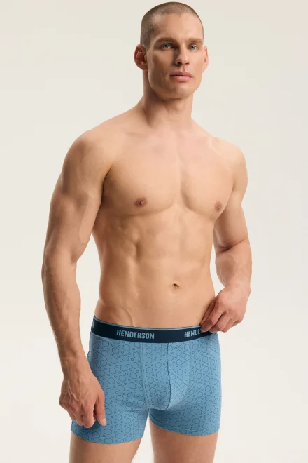 2 PACK boxerky Brex - bavlna - Tmavomodrá - modrá