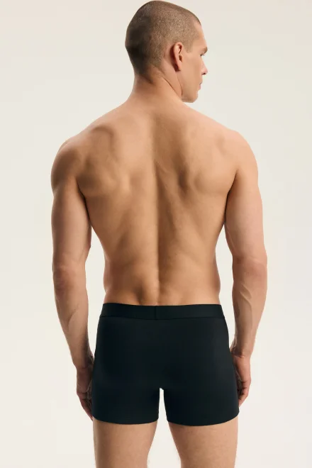 2 PACK boxerky Fade - bavlna - Čierno-sivá