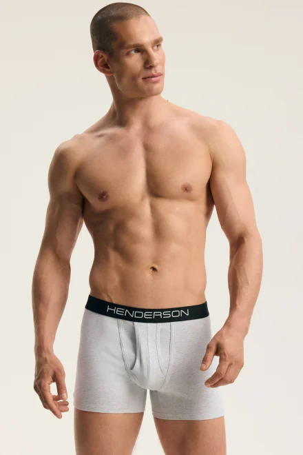 2 PACK boxerky Fade - bavlna - Čierno-sivá