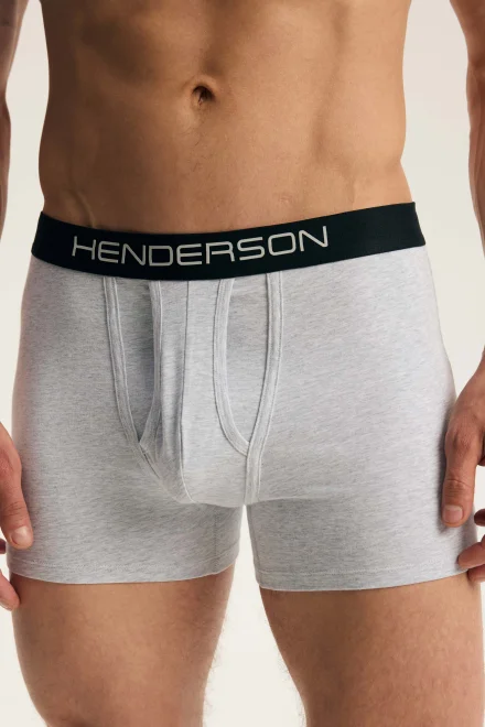 2 PACK boxerky Fade - bavlna - Čierno-sivá