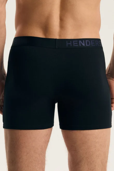 2 PACK boxerky Fend - predĺžené nohavičky - Čierna