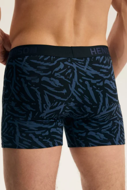 2 PACK boxerky Fend - predĺžené nohavičky - Čierna