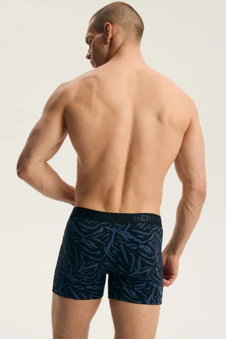 2 PACK boxerky Fend - predĺžené nohavičky - Čierna
