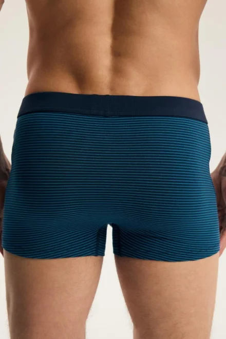 2 PACK boxerky Bell - krátká nohavička - Tmavěmodrá-modrá