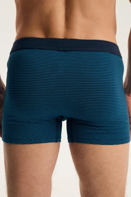 2 PACK boxerky Bell - Tmavěmodrá-modrá