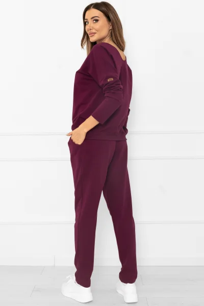 Tepláková souprava Karina - Vínově-červená