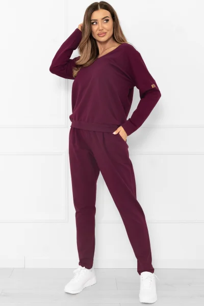 Tepláková souprava Karina - Vínově-červená