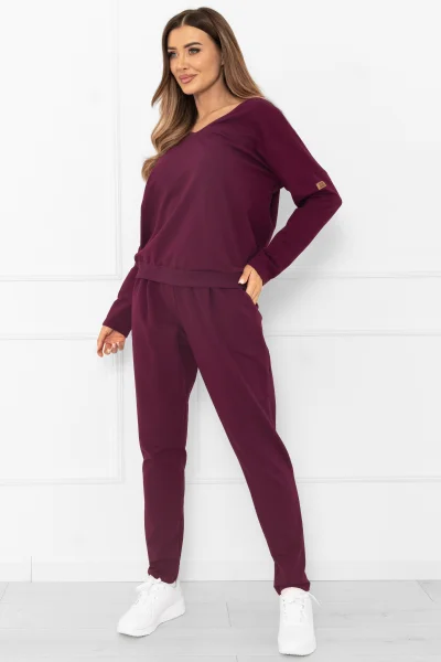 Tepláková souprava Karina - Vínově-červená