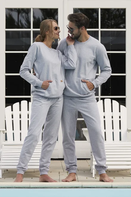 Dámský homewear Fox - komplet - Šedá