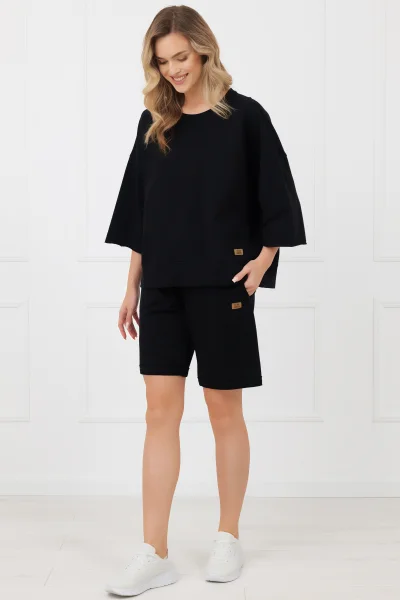 Dámské kraťasy Kaori - bavlna - Černá