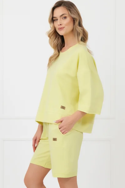 Dámské kraťasy Kaori - bavlna - Žlutá