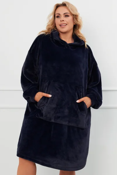 Hřejivá oversize mikina Forio - Unisex - Tmavě modrá