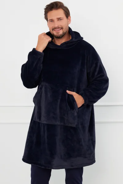 Hřejivá oversize mikina Forio - Unisex - Tmavě modrá