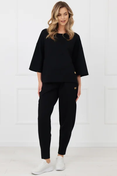 Dámská mikina Kaori - bavlna - Černá