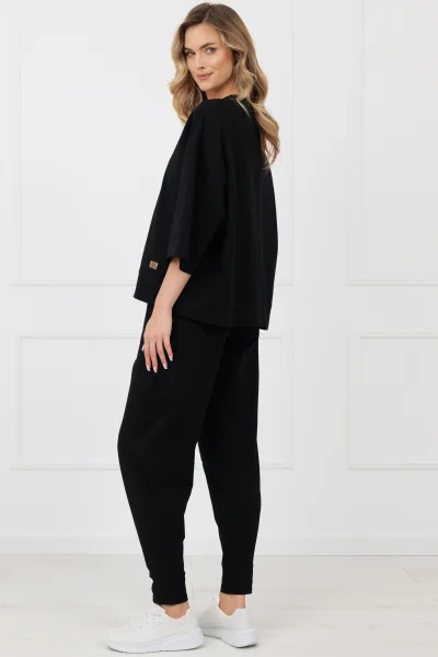 Dámská mikina Kaori - bavlna - Černá