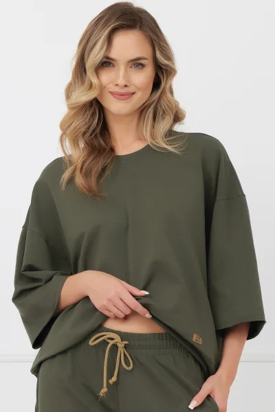 Dámská mikina Kaori - bavlna - Khaki