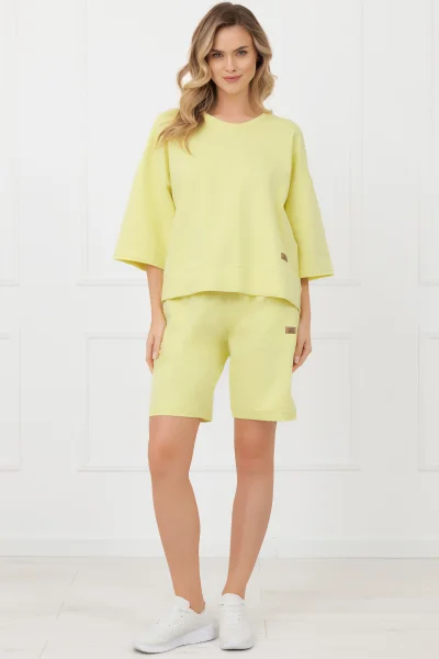 Dámská mikina Kaori - bavlna - Žlutá