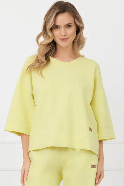 Dámská mikina Kaori - bavlna - Žlutá