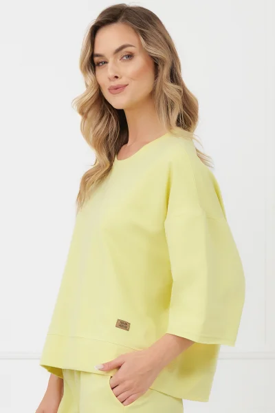 Dámská mikina Kaori - bavlna - Žlutá