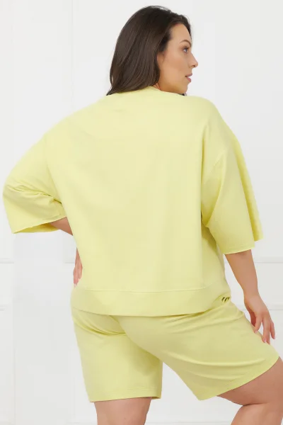 Dámská mikina Kaori - bavlna - Žlutá